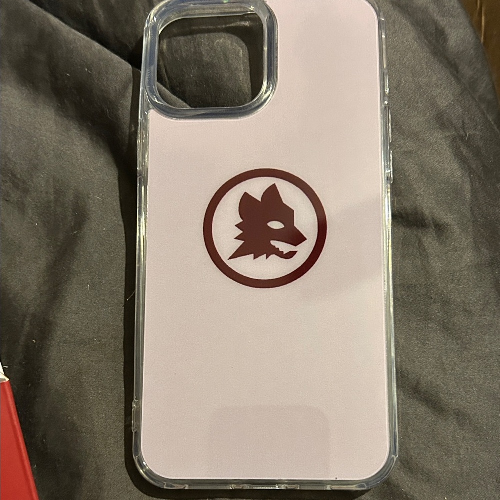 Roma Wolf Emblem iPhone 13 maxCase - Light Pink